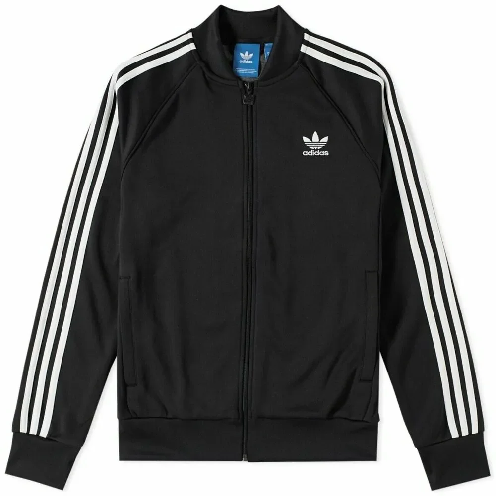 NEW NWT adidas Originals Superstar Track Jacket Black Vtg 70s #BK5921 SZ Small S